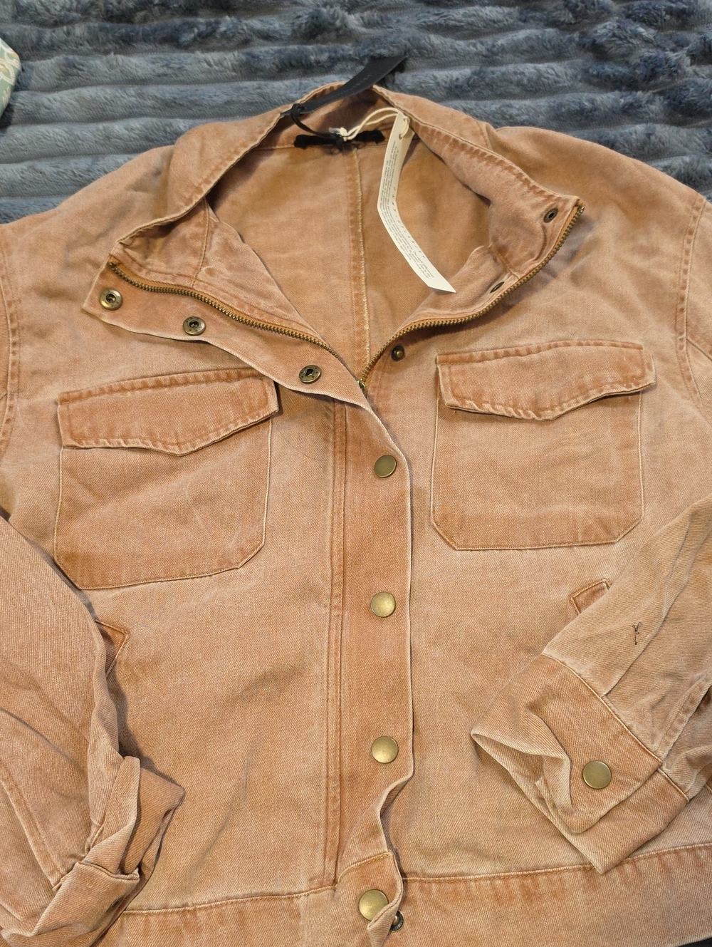 Women's Utility Jacket - Jane + Delancey Nwt Womans Jacket Size M Light Brown